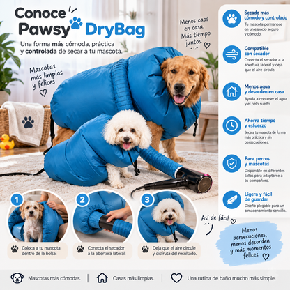 Pawsy DryBag | Bolsa de Secado para Mascotas